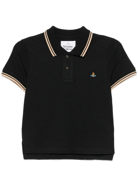 Mini Classic Polo Shirt With Orb Embroidery