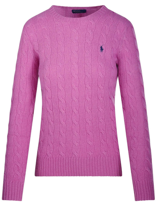 Cable Wool And Cashmere Crewneck Jumper
