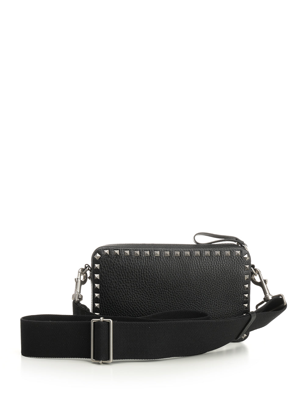 Valentino Garavani Rockstud Leather Shoulder Bag Crossbody Bags - Black | 87439a1dc931e65f5849cf76121f8fc53ebee5ba