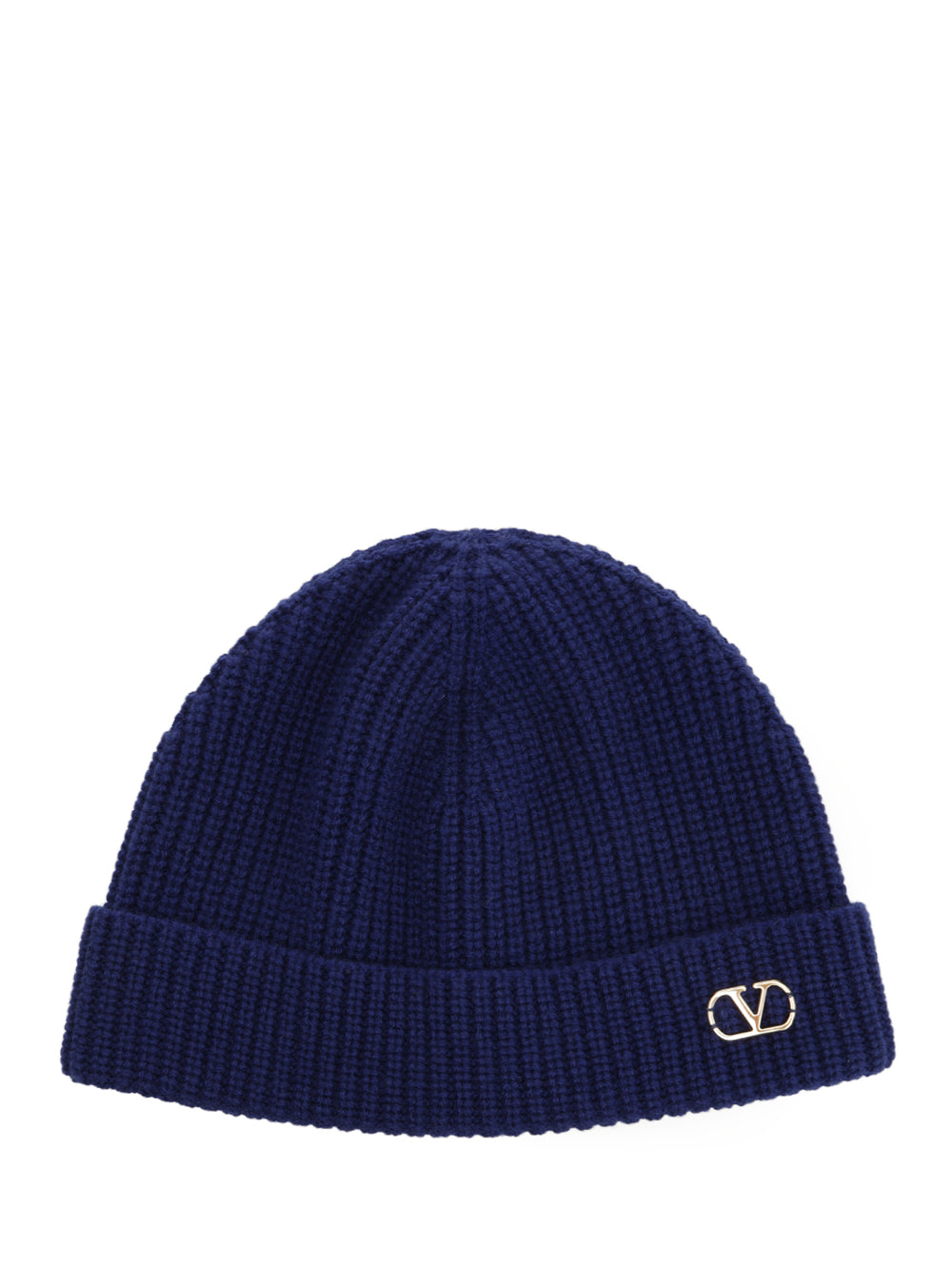 Valentino Garavani Cashmere Bennie Cap Hats - Blue | 9af1fe51fa389f10fd5c0c08e441a0de1c4f4436