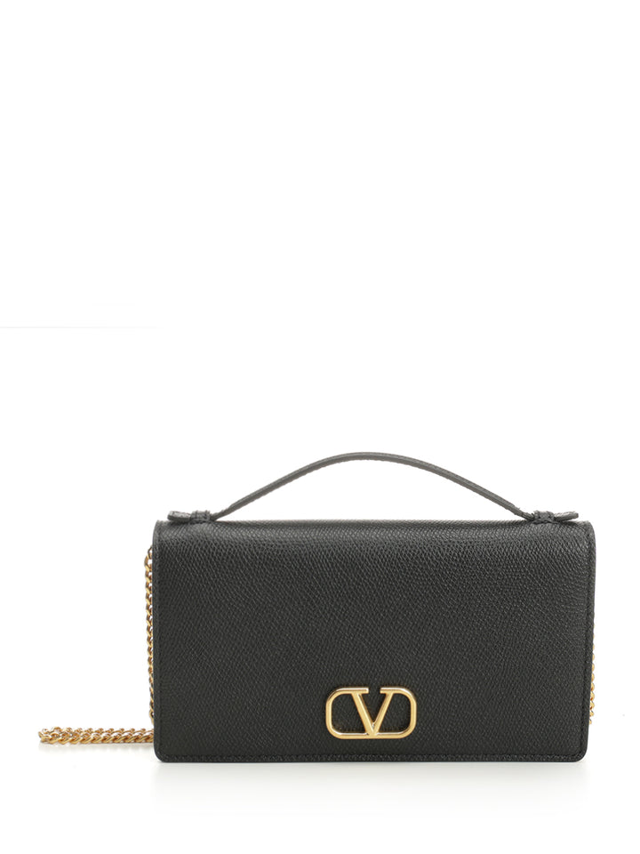 Valentino Garavani Vlogo Signature Wallets - Black | f72052c03479682ec2b0183468a5d128e8d77f8f