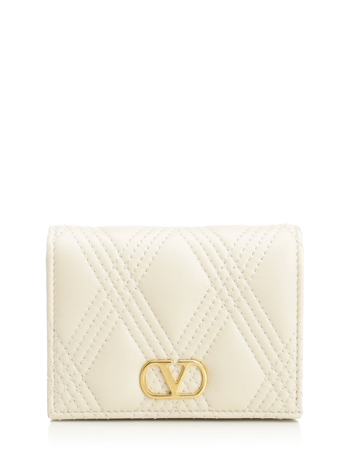 Valentino Garavani Quiltie 67 Wallets - White | 91180b800f380296d21875d4bc406a015e17c526