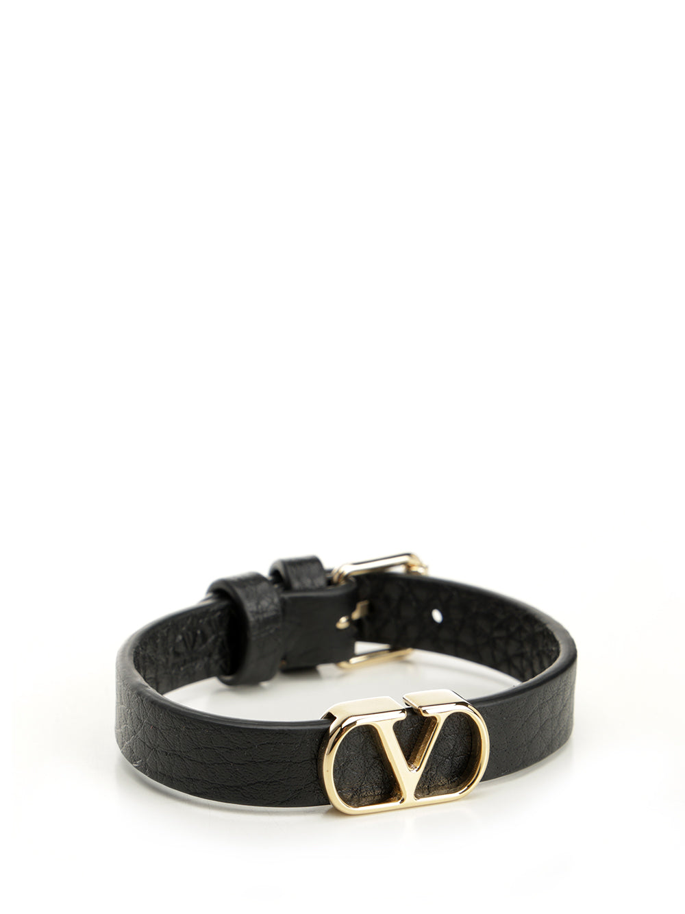 Valentino Garavani Vlogo Signature Leather Bracelet Jewelry - Black | 2753ab80d51005eac2c186cc7b458d7a8e6953a9
