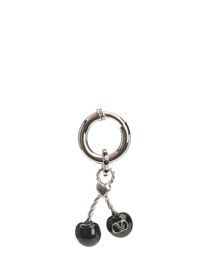 Valentino Garavani Single Cherry Earring Jewelry - Black | 0f2f6cecdfa110ec824d2d973418ea210511f844