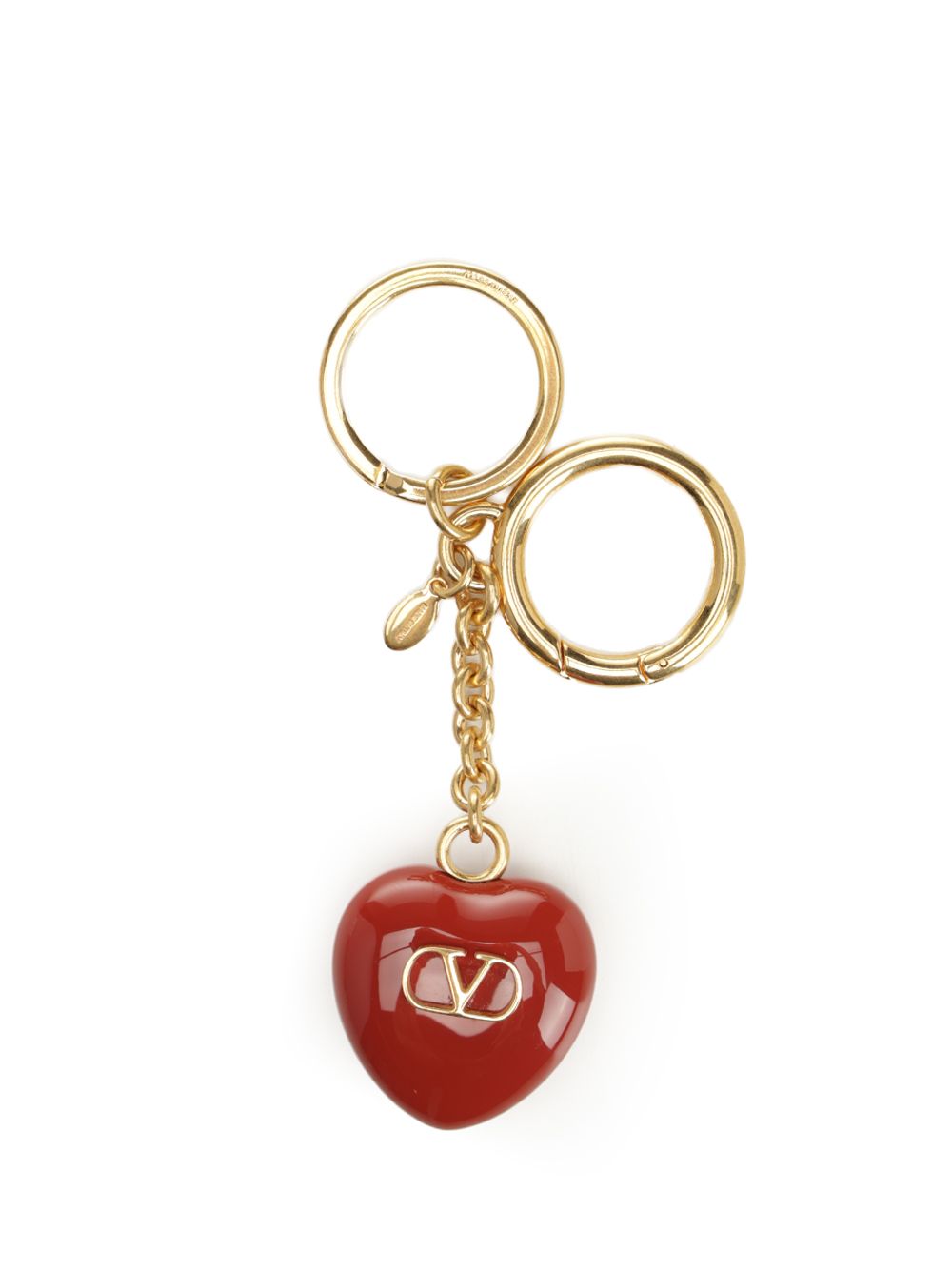 Valentino Garavani Vlogo Signature Keychain Keyrings - Red | 243061ed450ad2d5f5402391cd6539a356eb40ac