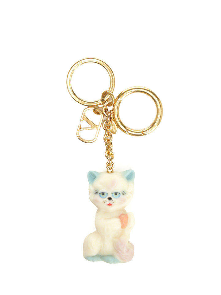 Valentino Garavani Le Chat Keyrings - Silver | 633ab6f3482b642719da76c5b9127623501f5e03