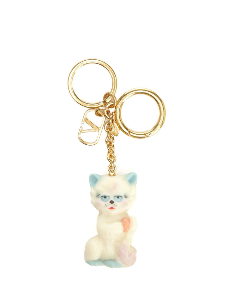 Valentino Garavani Le Chat Keyrings - Silver | 221e8358b6b10ca59a51a1bf5af38981f755d959