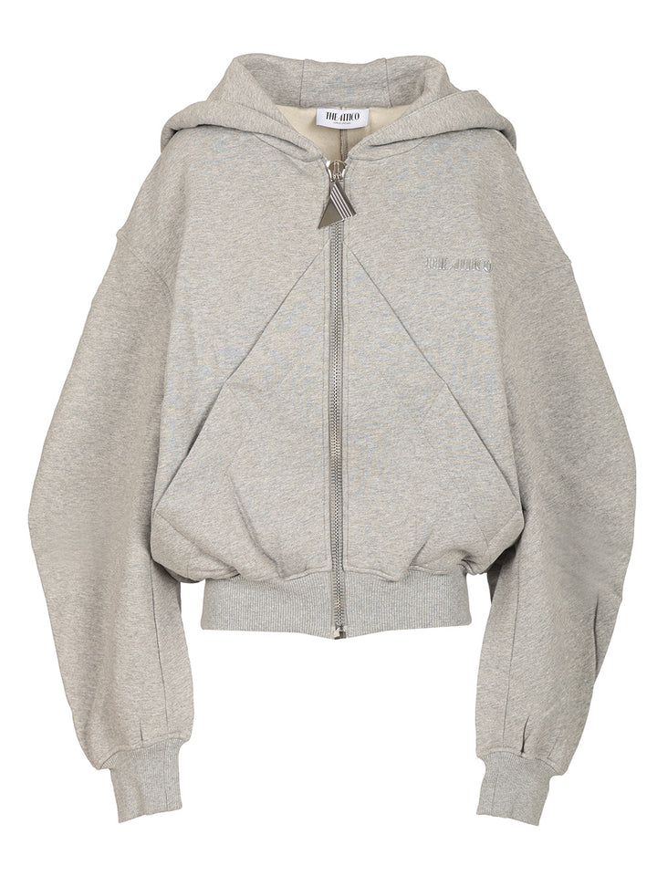 The Attico Fleece Hoodie Sweatshirts - Grey | d73233cfb335c7aca02109b5a827b252c1cfd377