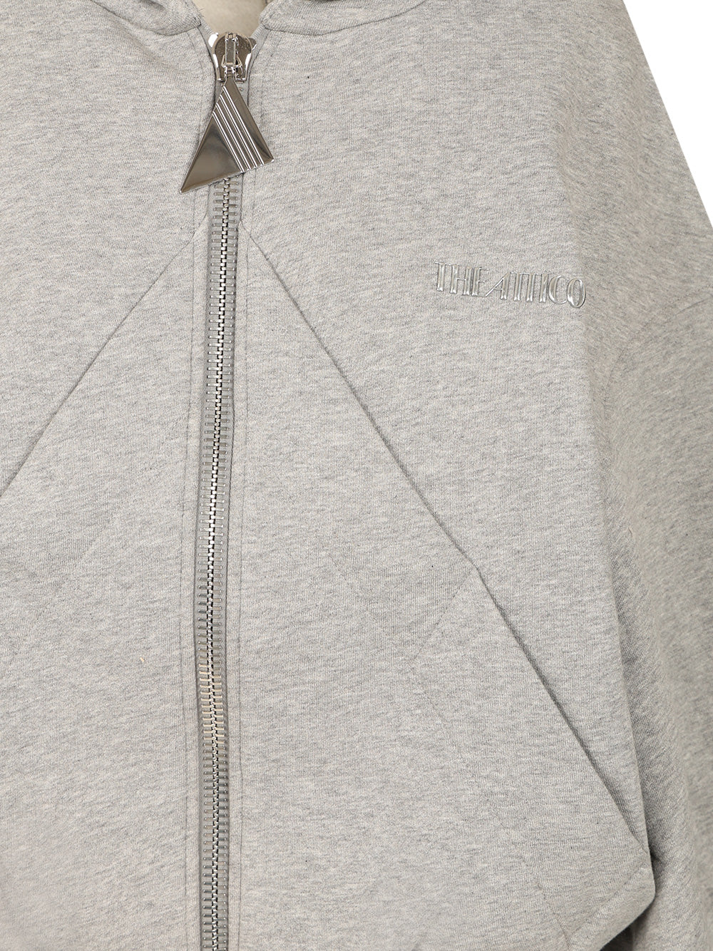 The Attico Fleece Hoodie Sweatshirts - Grey | dac678302d3a60da4ac1acb67e101d28a42581ab