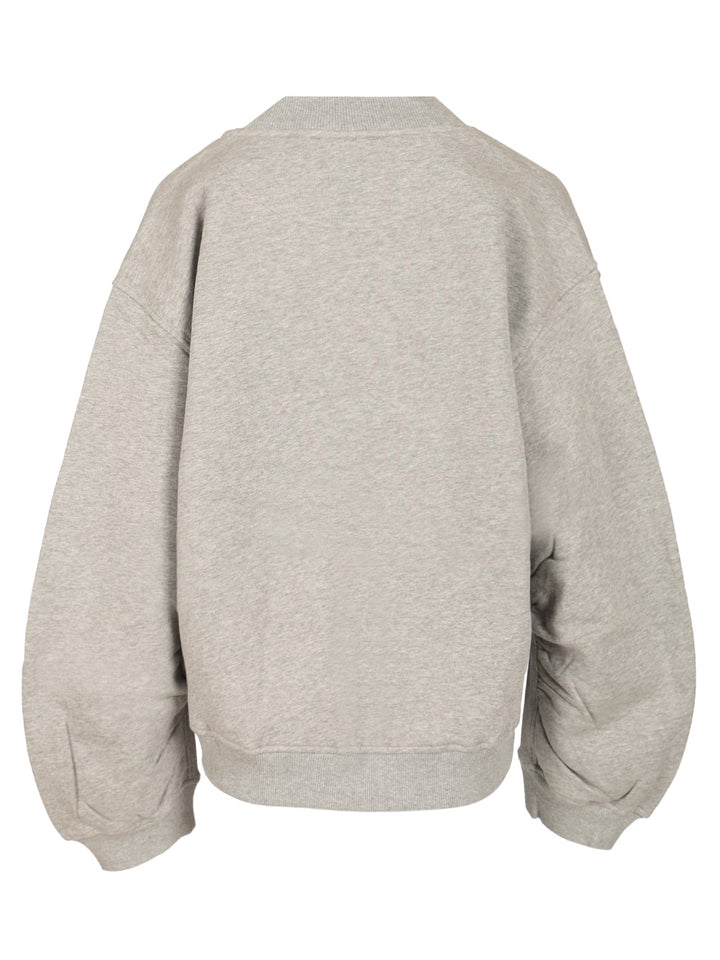 The Attico Fleece Sweatshirt Sweatshirts - Grey | 847cd2b5be324537a0d3e7ee6c8e94c6da03fd5a