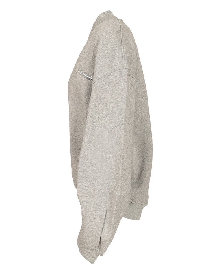 The Attico Fleece Sweatshirt Sweatshirts - Grey | ce0678f9920571fa9be1e13481ddb60b2db3b0aa