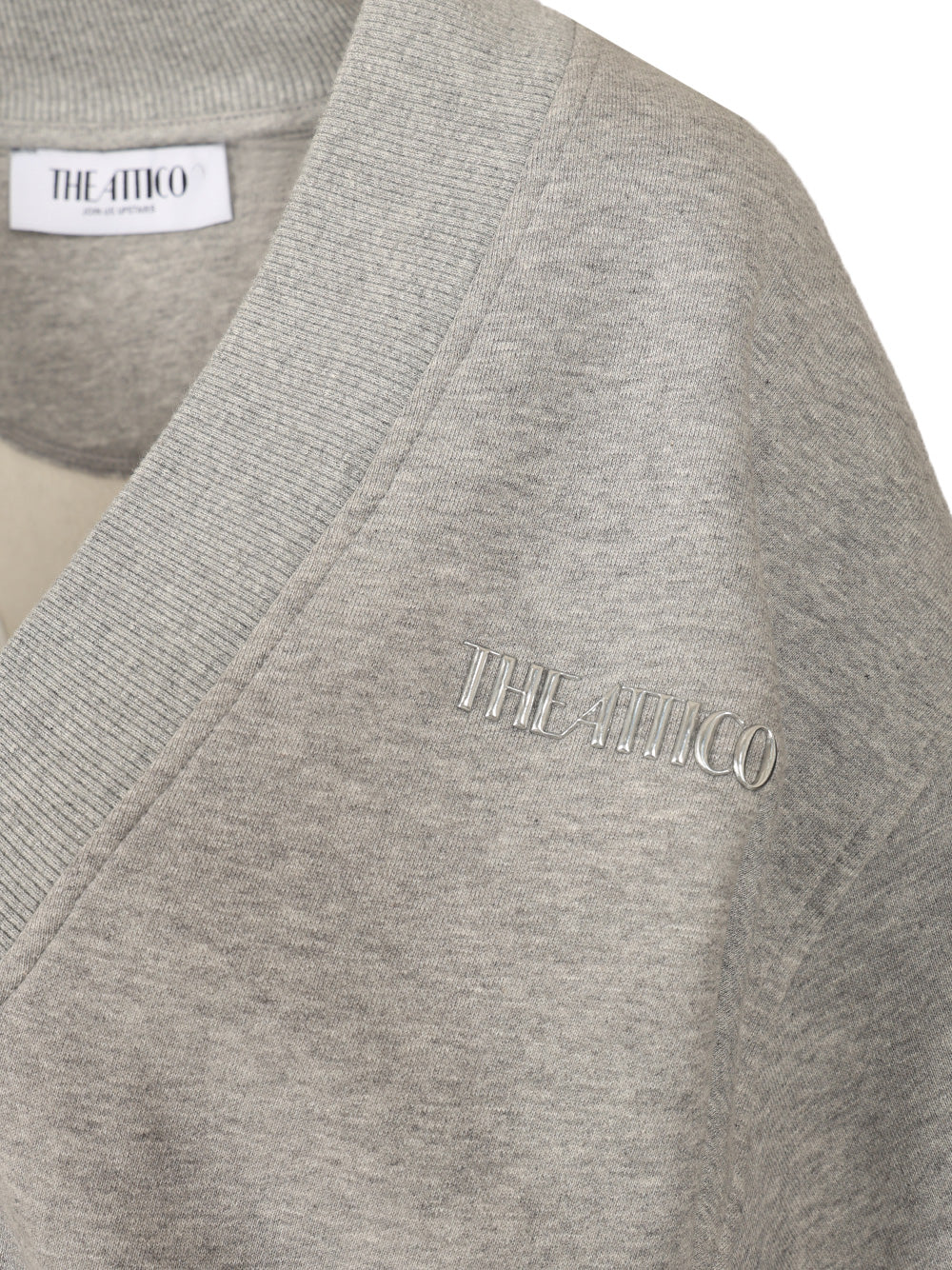 The Attico Fleece Sweatshirt Sweatshirts - Grey | 9aeae2502c105304491143db7515f00b3f634864