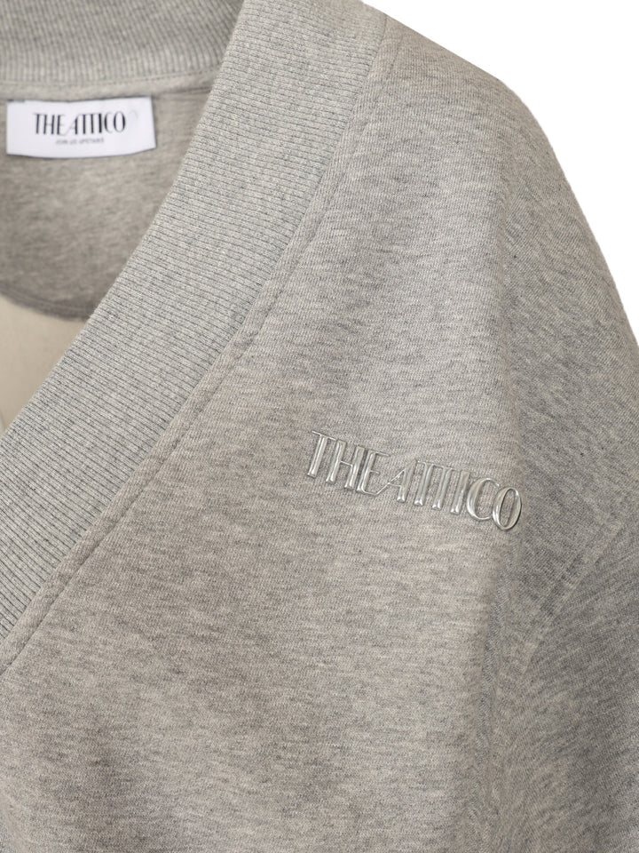 The Attico Fleece Sweatshirt Sweatshirts - Grey | 9aeae2502c105304491143db7515f00b3f634864