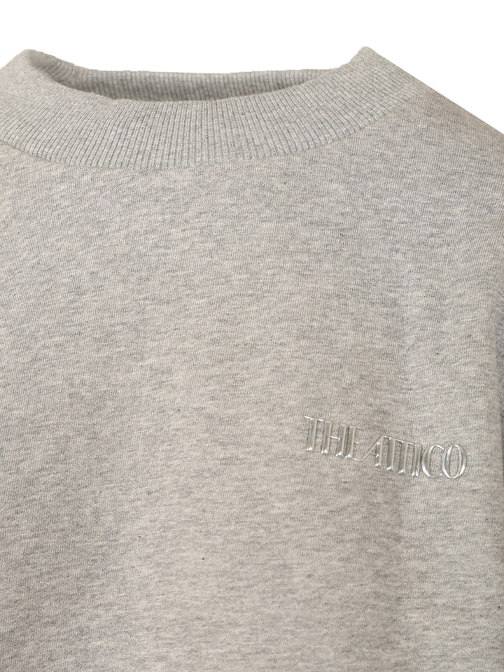The Attico Fleece Sweatshirt Sweatshirts - Grey | f5966fea31a9229cb5fba11c1fda44ebd78477d6