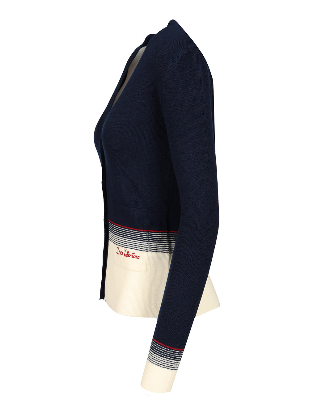 Valentino Garavani Chez Valentino Cardigan Knitwear - Blue | b8052c5b3f62d2e89ba8526ca4b7bb585bd4aa52