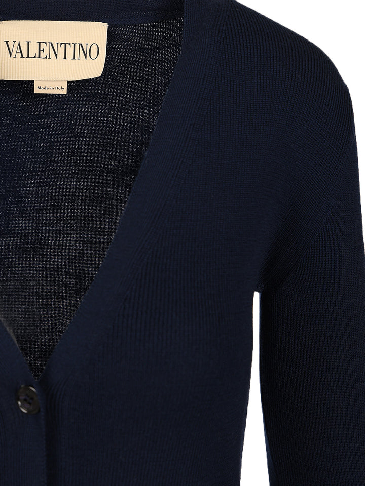Valentino Garavani Chez Valentino Cardigan Knitwear - Blue | 95e6c5ad5c3f7c2372c1c496bfa69a733ea70f23