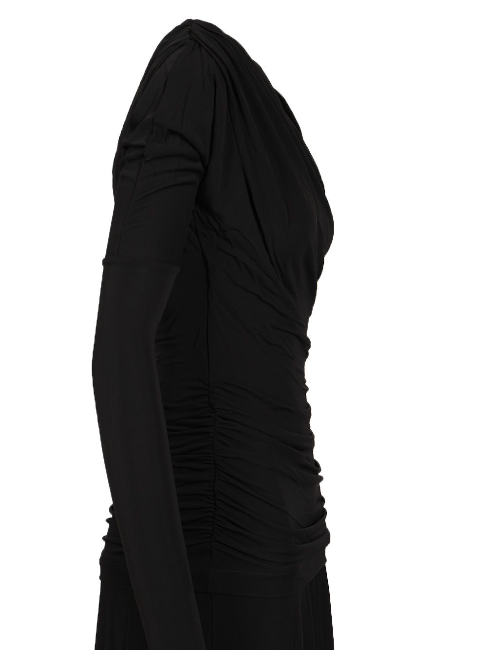 Ganni Ruffled Dress Dresses - Black | 028c7a7a3a44160584e78f7b8f0e4a469bbd697e