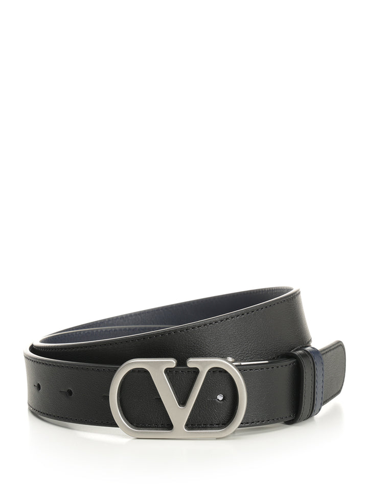 Valentino Garavani Vlogo Signature Reversible Belt Belts - Black | 544f3b3345133dd3967a6b951dcf78772e38ec17