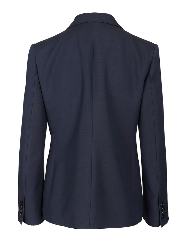 Valentino Garavani Crepe Couture Blazer Jackets - Blue | 99d58d0ec0d18b1313af013465c51daeddb01d21