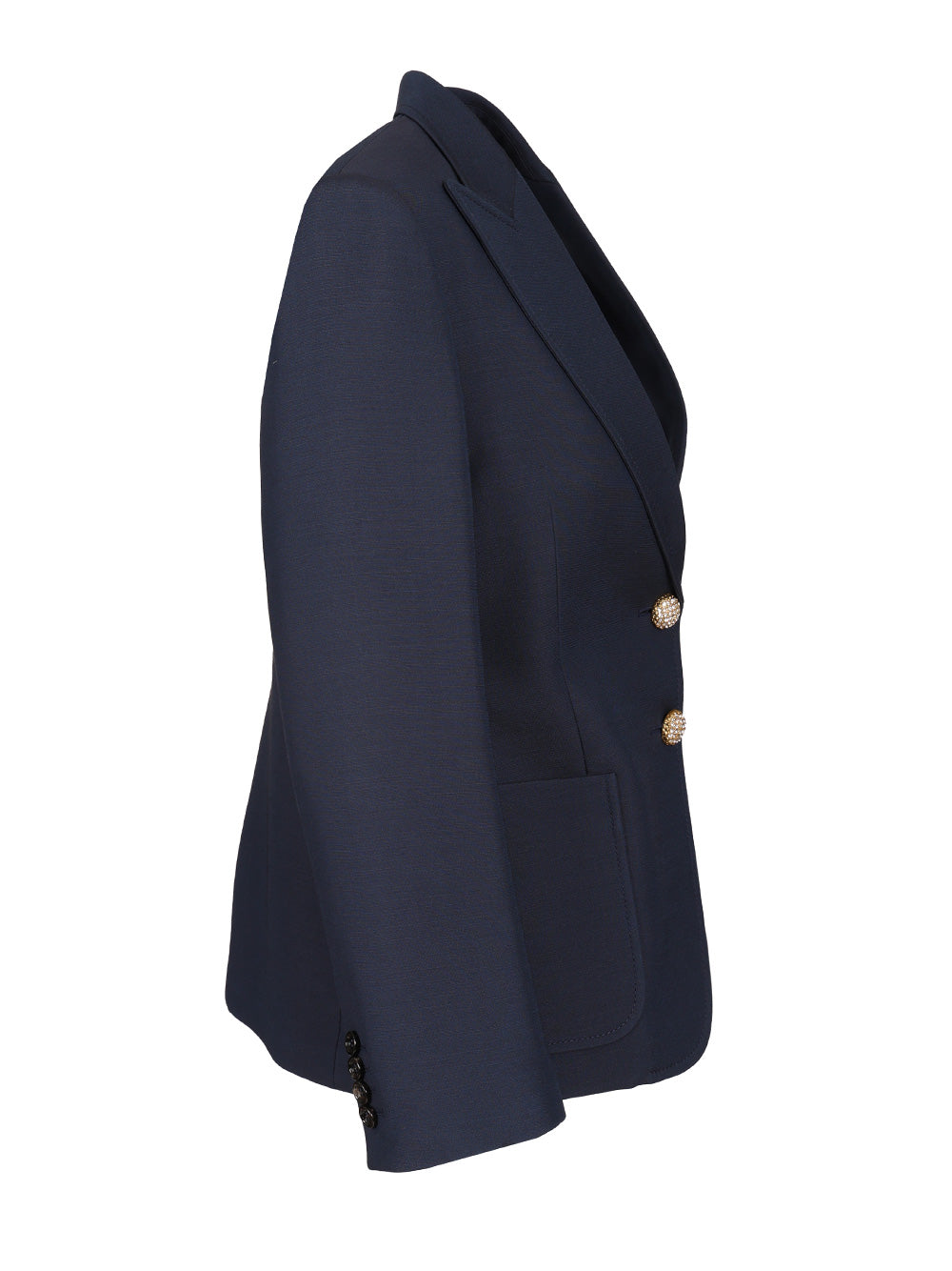 Valentino Garavani Crepe Couture Blazer Jackets - Blue | 42ed88f0ffd058871699e242149edf142e019bd9