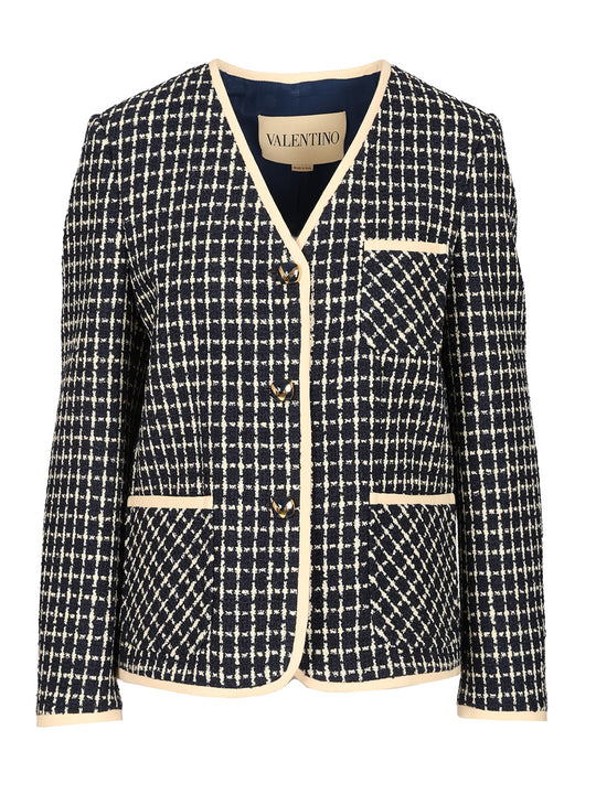 Bouclé Jacket Jackets Multicolor