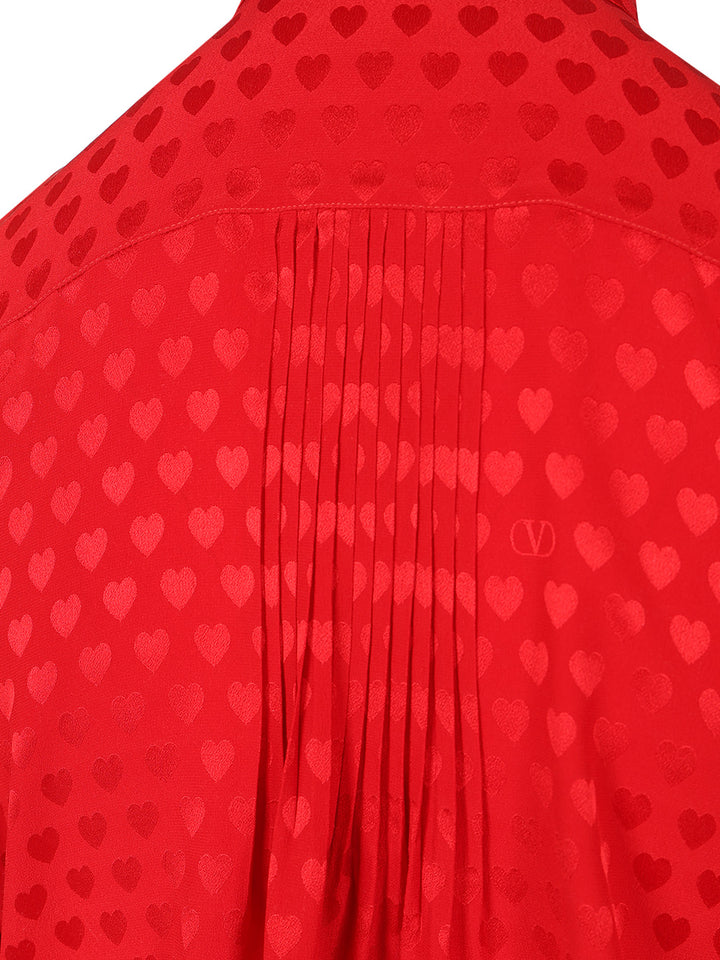 Valentino Garavani Shirt With La Cour De Coeur Print Shirts - Red | 0a0df4b3836f07540d783d4c8327a8fae095d7b6