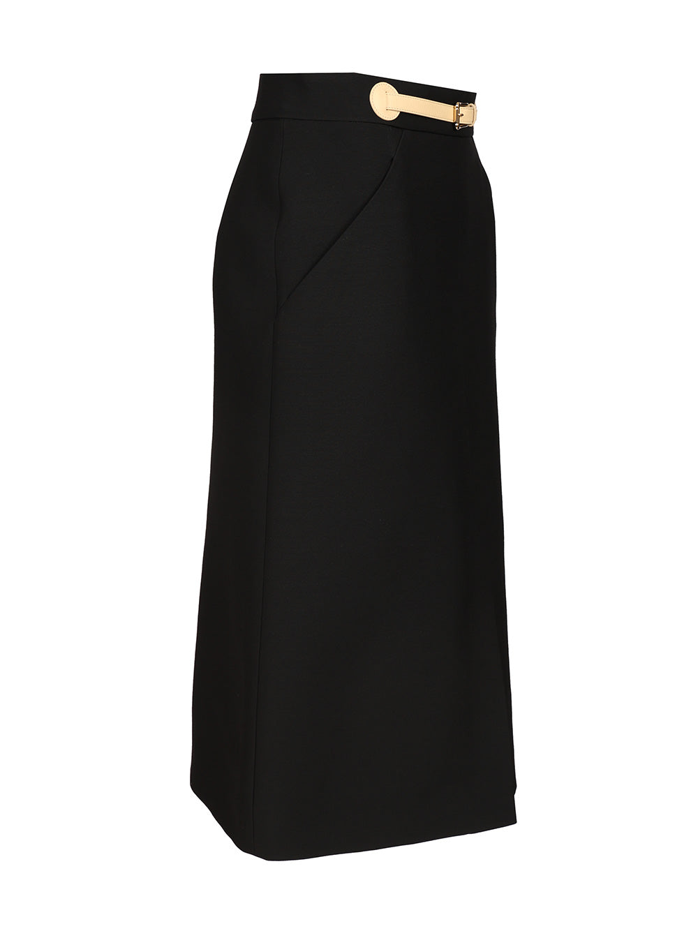 Valentino Garavani Wool And Silk Midi Skirt Skirts - Black | ffc7abc692dc9447a951b41aa1e415266f1e70c3