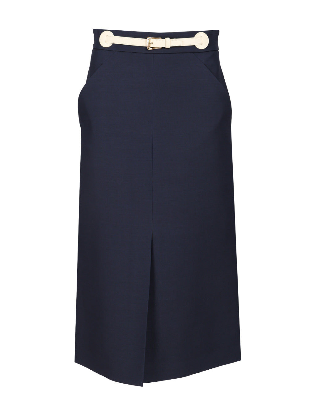 Valentino Garavani Wool And Silk Midi Skirt Skirts - Blue | c9786c414299a59a3e553048705f93c14262fa0f