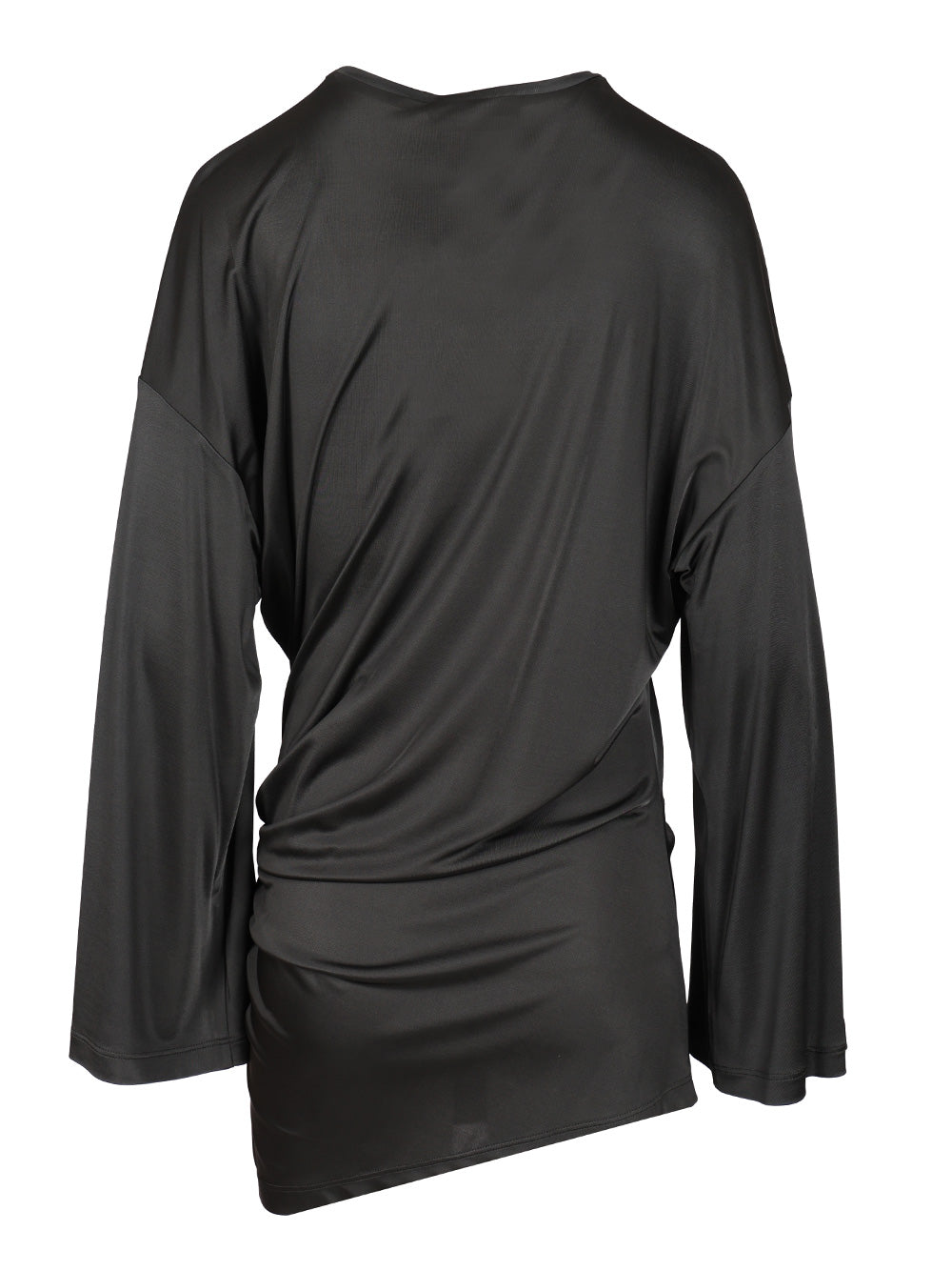 The Attico Shiny Jersey Mini Dress Dresses - Grey | d3fb2fad2a23432882493b85c1e80b7b6cd3d420