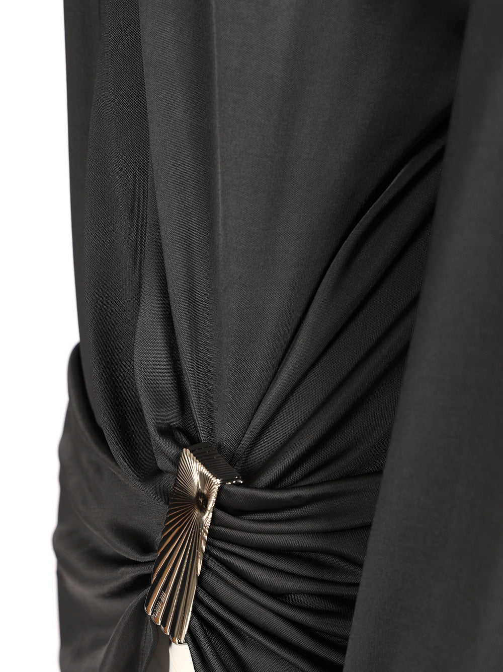 The Attico Shiny Jersey Mini Dress Dresses - Grey | 0aebb7984e4c0917322e4deef3f5f8618774f7fb