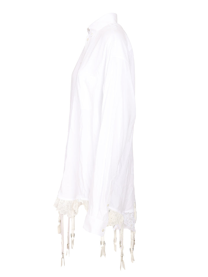 Balenciaga Lingerie Shirt Shirts - White | ae2f976fd240ecf4fbdd8ba9e58d2c0b43be290d