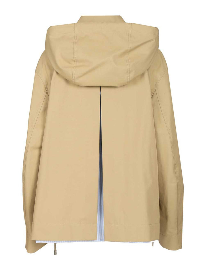 Loewe Hooded Parka Jackets - Beige | 87c9aabd21a80bd4b39829a19696b18b21813a91