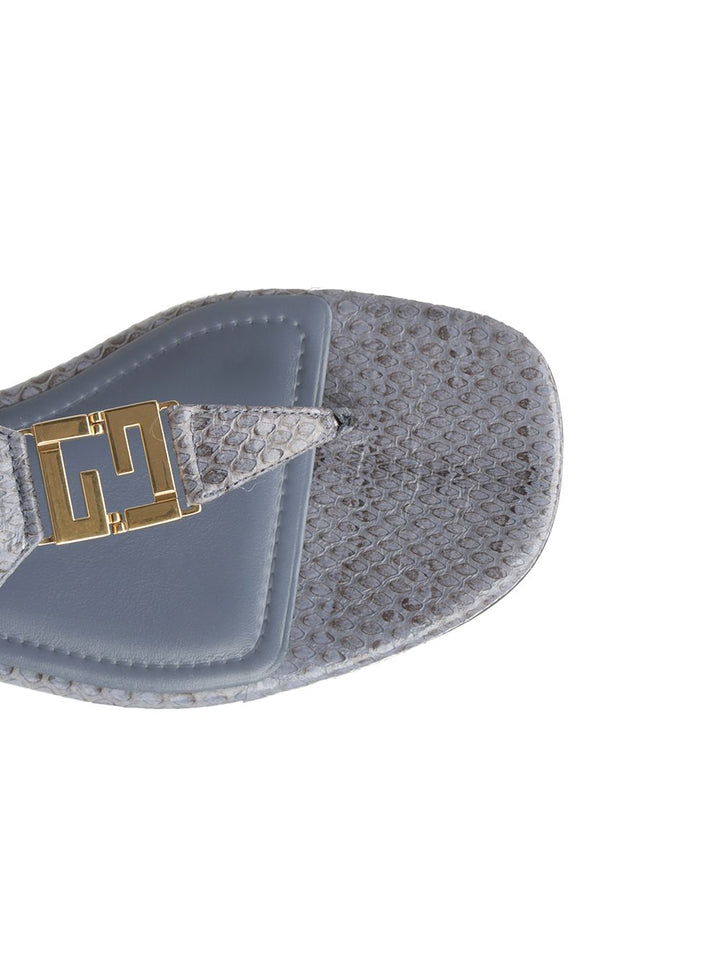 Fendi Fendi Ffold Scarpe basse - Blue | 1d52a6ac6c757c33e380eb94d66fa19c22f17090