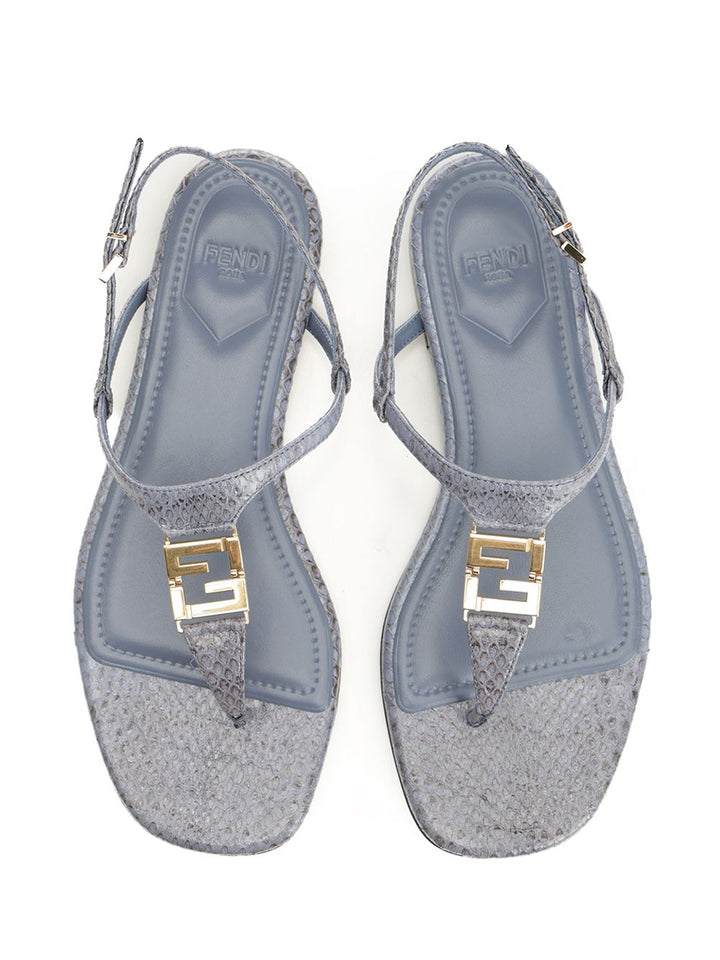 Fendi Fendi Ffold Scarpe basse - Blue | 6569b60434f7358ed83cdcf9d70ad57b4d655e04