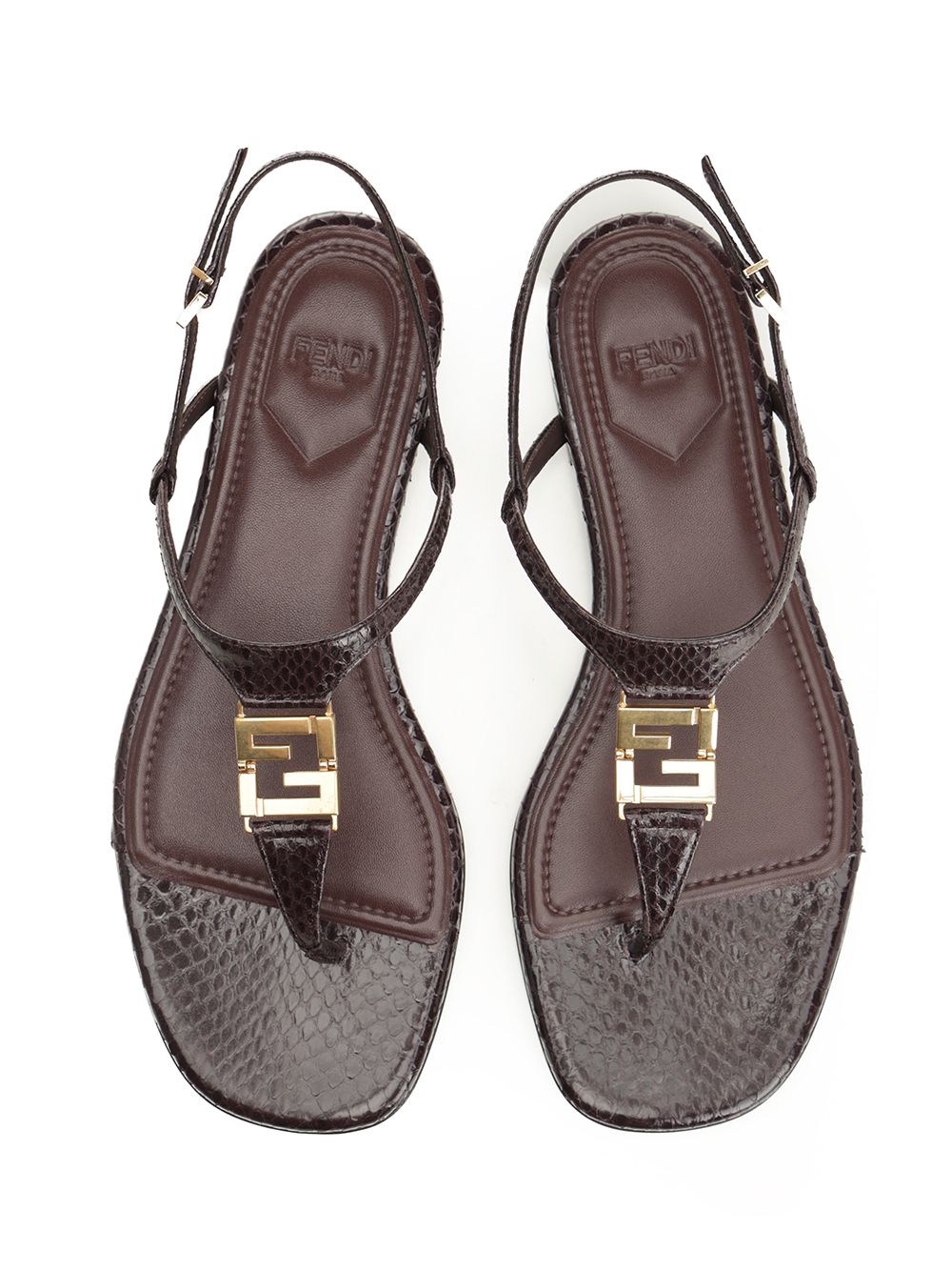 Fendi Fendi Ffold Scarpe basse - Bordeaux | 7bbd4b07e6d3ca96251752c8123b94243ac0f654