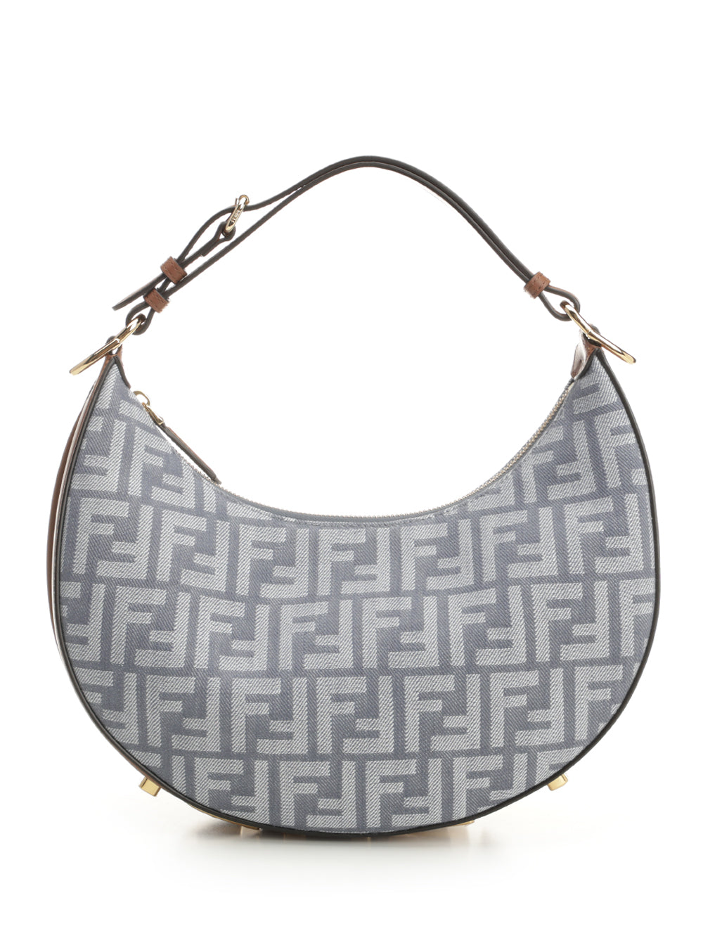 Fendi Fendigraphy" Small Hobo Bag Shoulder Bags - Blue | 574517ddc18e4133a090da5ef3bb96386809e6c1