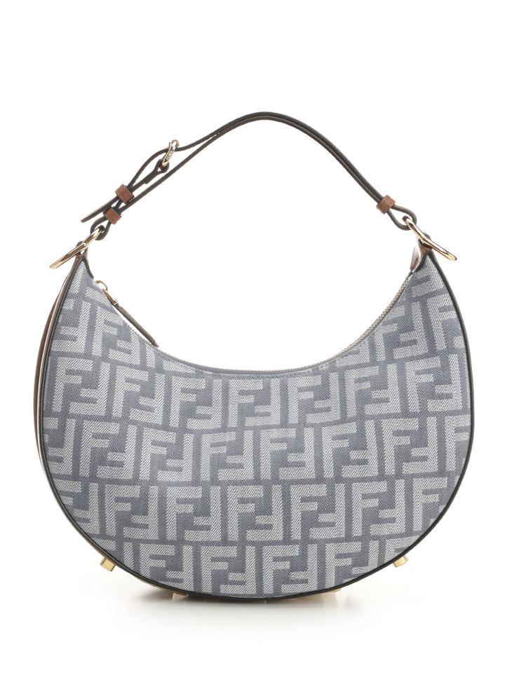 Fendi Fendigraphy" Small Hobo Bag Shoulder Bags - Blue | 574517ddc18e4133a090da5ef3bb96386809e6c1