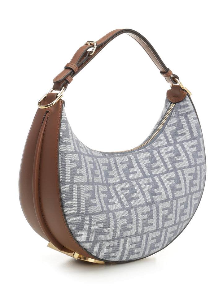 Fendi Fendigraphy" Small Hobo Bag Shoulder Bags - Blue | affdd85e7e7c442fcdca5141a02f8cb17d38a57c
