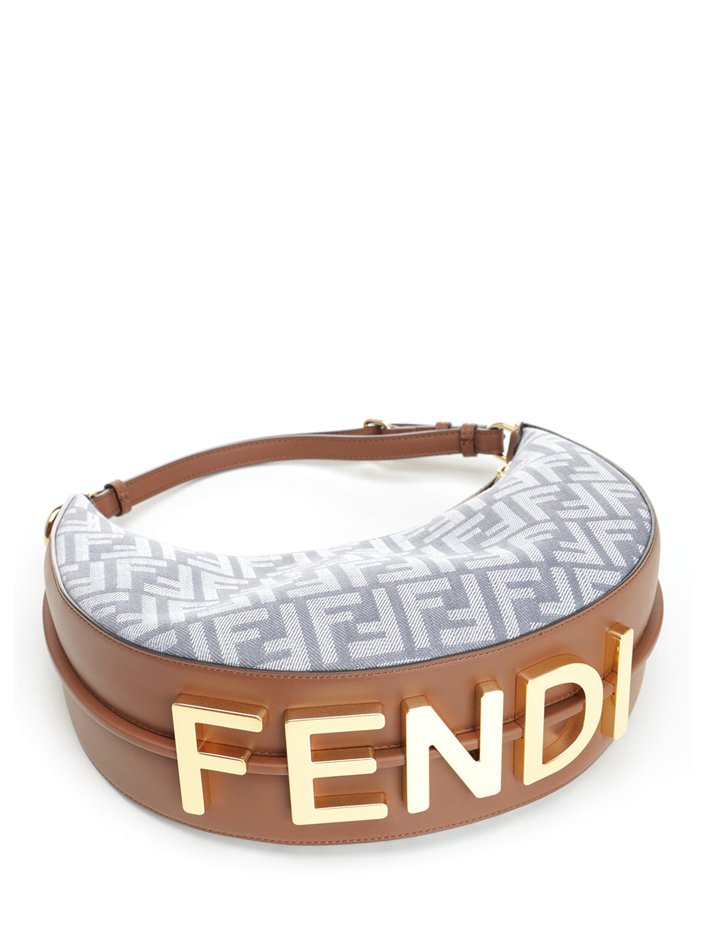 Fendi Fendigraphy" Small Hobo Bag Shoulder Bags - Blue | 4351dadd46072c058d869054a3665daf2ab04ddc