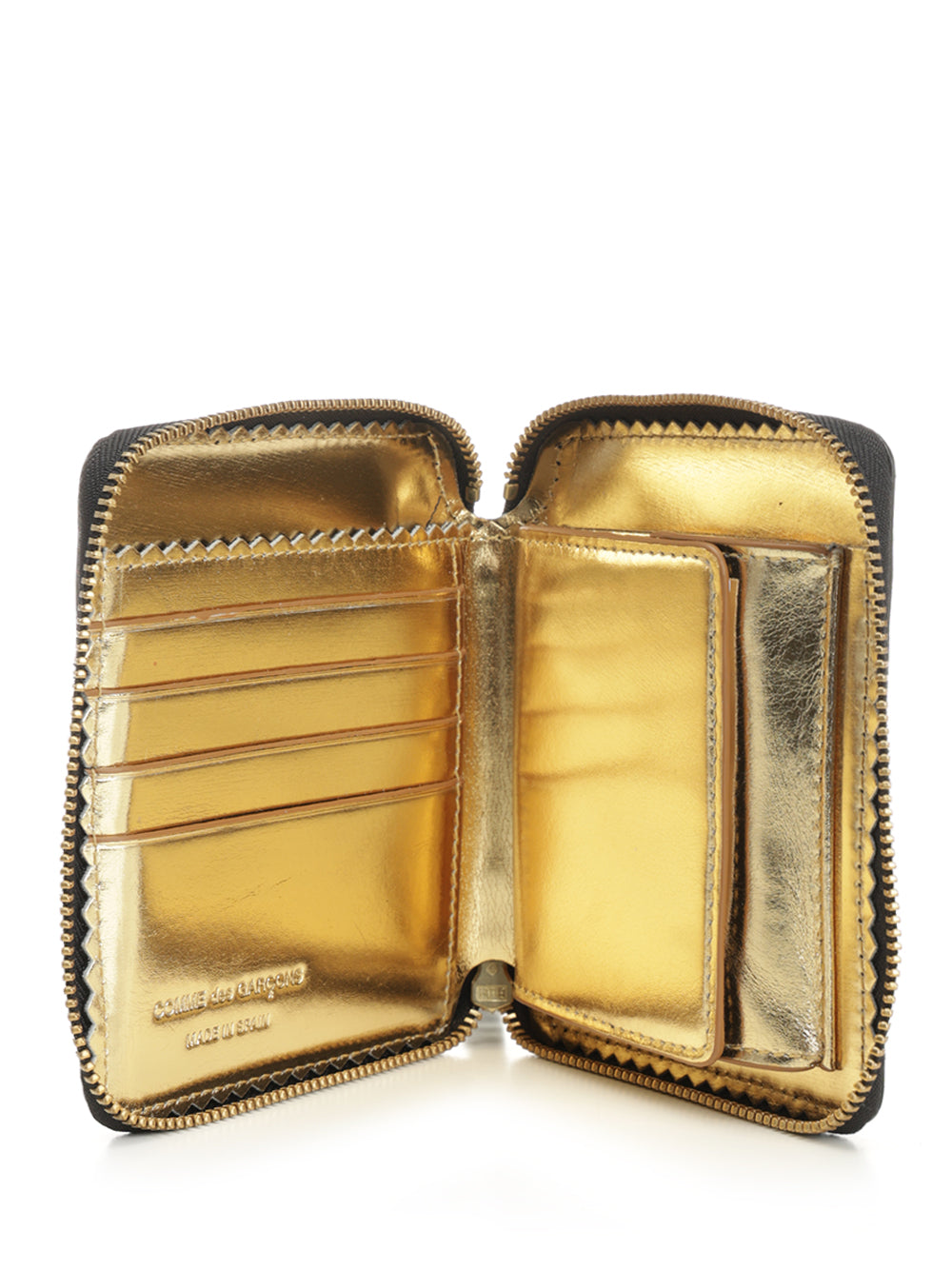 Comme Des Garcons Wallet Mirror Small leather goods - Gold | 95270e15bff49e442cbafd6a0ea2a32019ddef8e