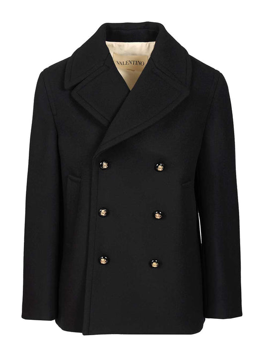 Wool Pea Coat Coats Blue