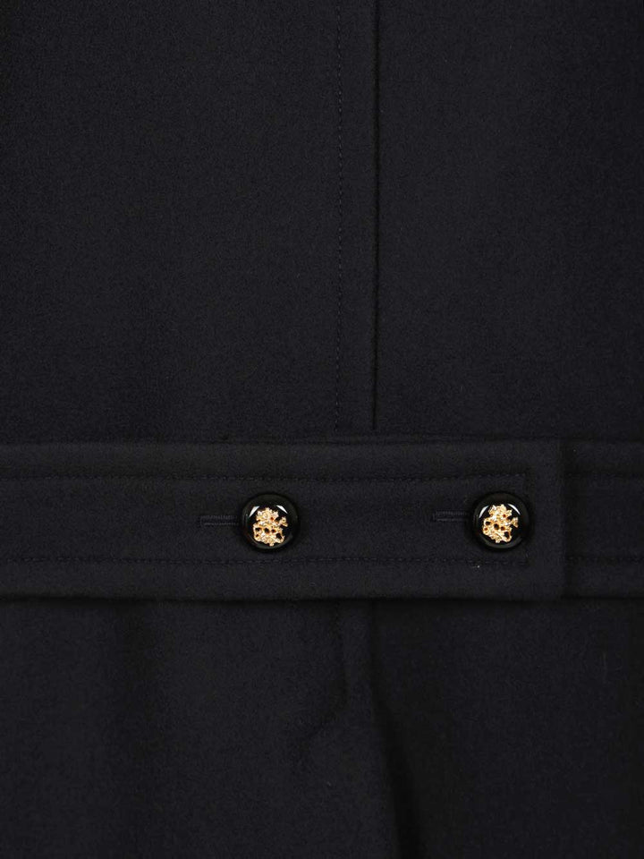 Valentino Garavani Wool Pea Coat Coats - Blue | 7009cf8bda6ec722e25361667b4d54bfc697b93a