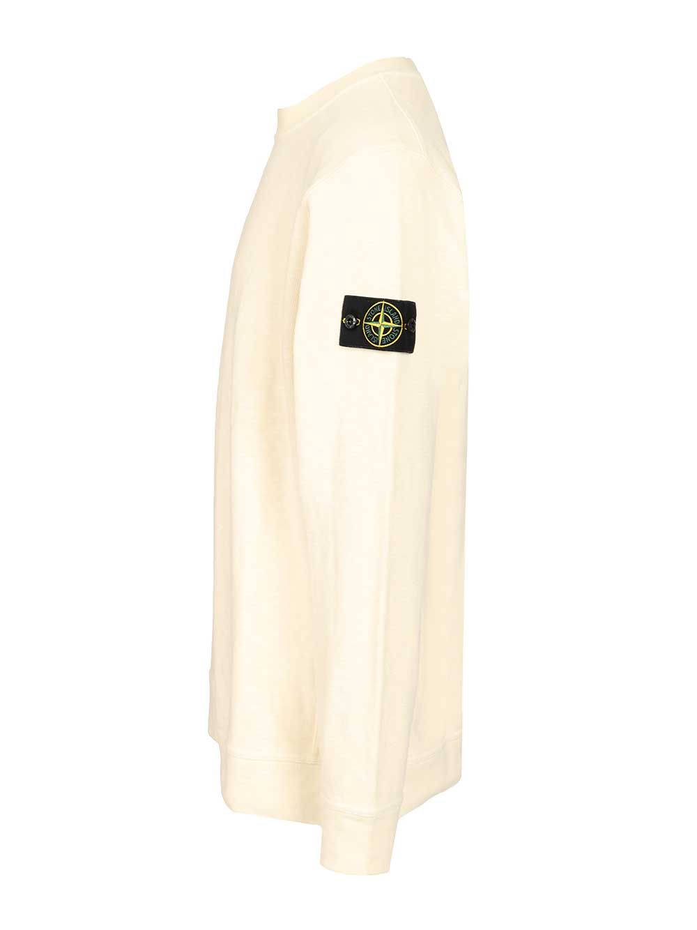 Stone Island Crewneck Sweatshirt Sweatshirts - White | 5342c5418ece5e0a9dc29049bb0af69bdd791c2f