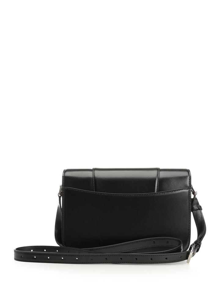 Balenciaga Hourglass Medium Flap Bag Crossbody Bags - Black | 8904a70c962187295e67c44c1e923e7d92953c81