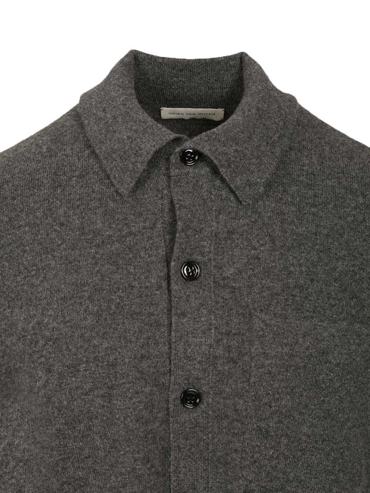 Dries Van Noten Cashmere Shirt Shirts - Grey | 7542559ba0ce73308c1e44107bc7b05a0bbc924e