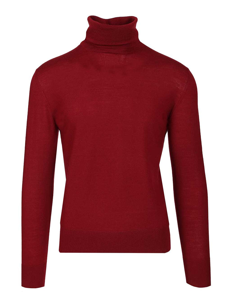 Dries Van Noten Turtle Neck Jumper Knitwear - Bordeaux | cb9fbd02b7019078f7a37002c4a8c8ae67c48cdf