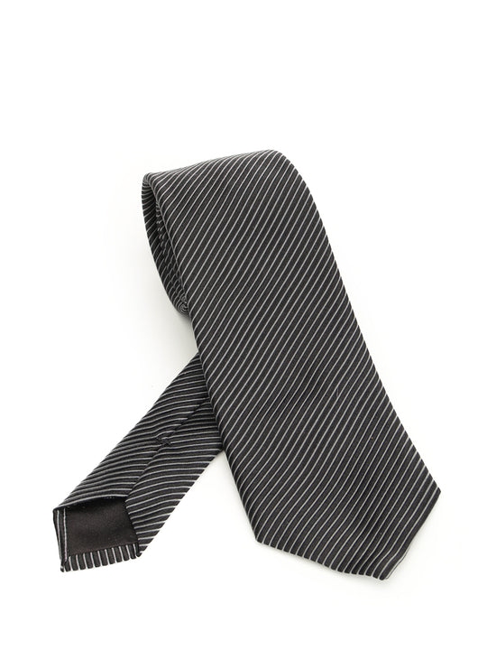 Silk And Cotton Tie Ties And Bow Ties Black