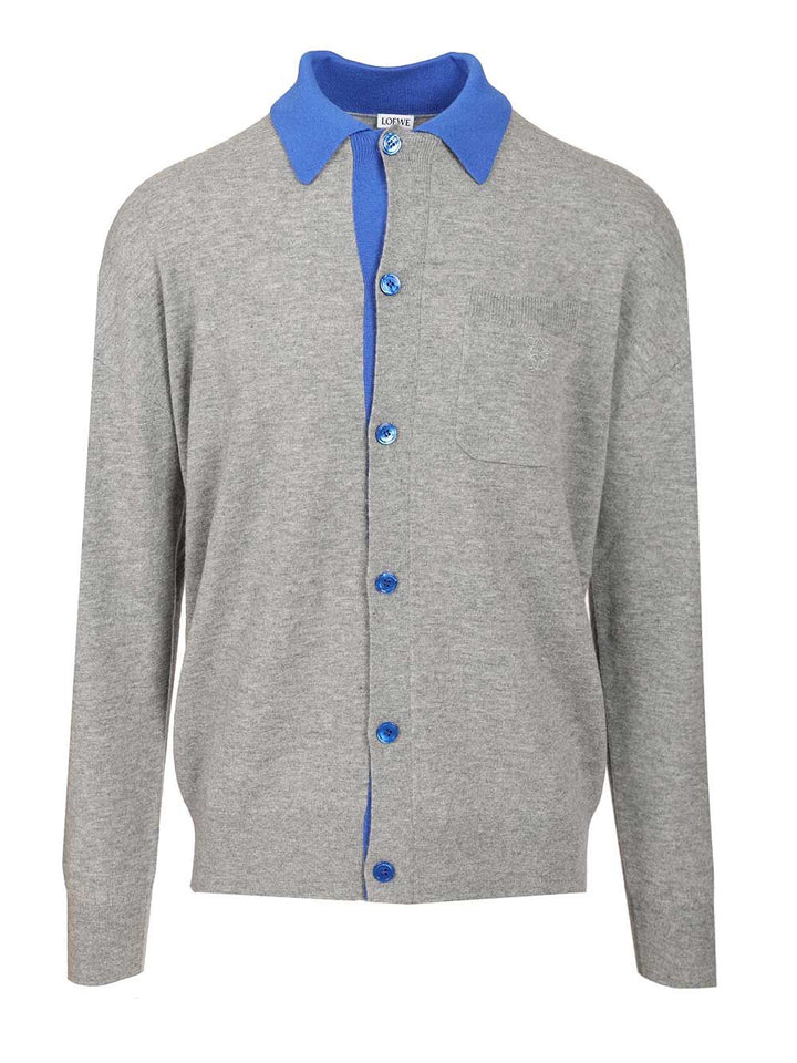 Loewe Polo Cardigan Polo shirt - Grey | 1ae73bb1a90e9669364615d7a8c8ce88c7699948