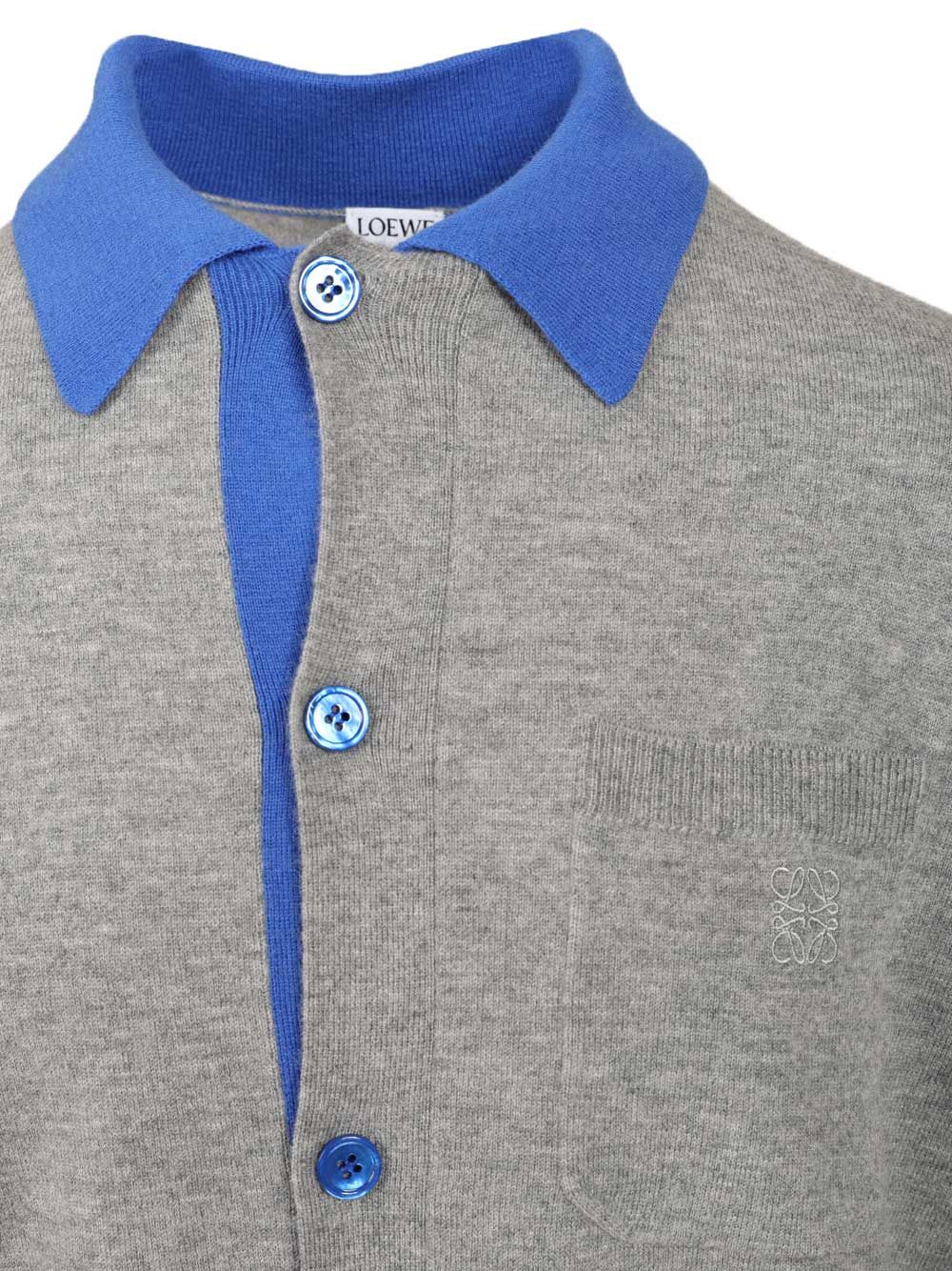 Loewe Polo Cardigan Polo shirt - Grey | f49f2be4ce73702e35dc8c0cb12321bc4712d6af