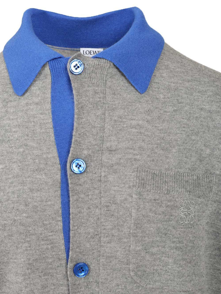 Loewe Polo Cardigan Polo shirt - Grey | f49f2be4ce73702e35dc8c0cb12321bc4712d6af